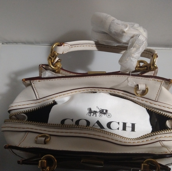 Coach signature logo dreamer 21 leather handbag - Picture 6 of 15